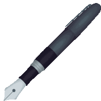 Fountain Pen Objects Sticker