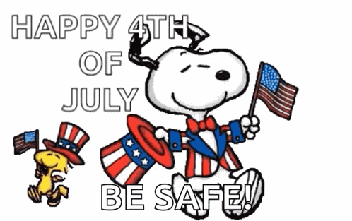 Fourth Of July Snoopy GIF