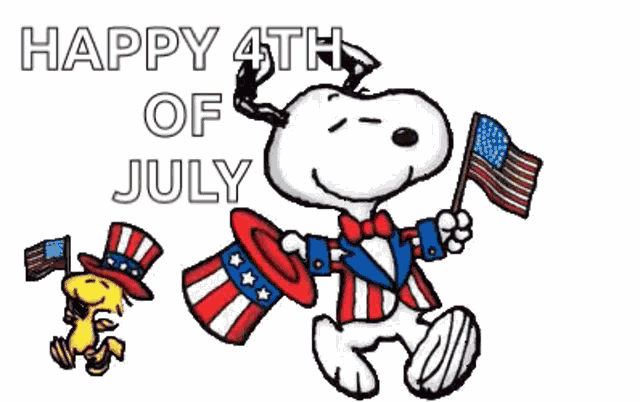 Fourth Of July Snoopy GIF