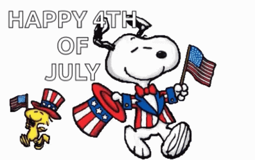 Fourth Of July Snoopy GIF