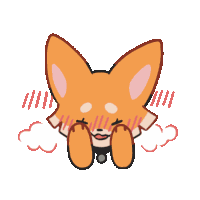 Fox Orange Sticker