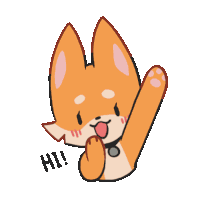 Fox Orange Sticker