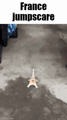 France Jumpscare GIF