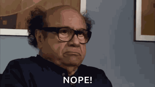 Frank Reynolds Nope Always Sunny Nope GIF
