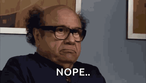 Frank Reynolds Nope Always Sunny Nope GIF