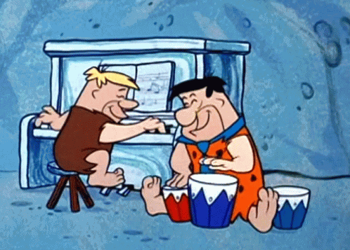 Fred Flintstone Barney Rubble GIF