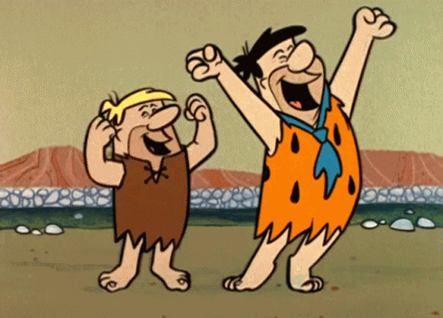 Fred Flintstone Barney Rubble GIF