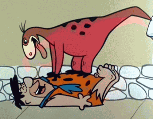 Fred Flintstone Dino GIF