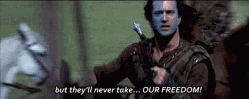 Freedom Braveheart GIF
