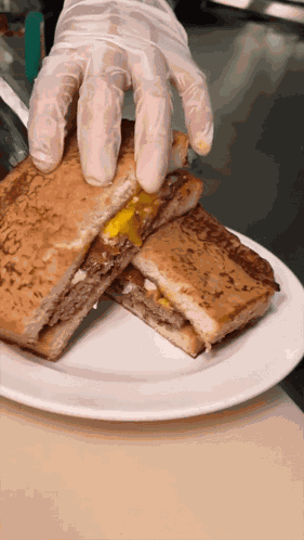 French Toast Burger Breakfast GIF