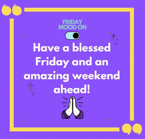 Friday Blessings And Prayers Quotes GIF