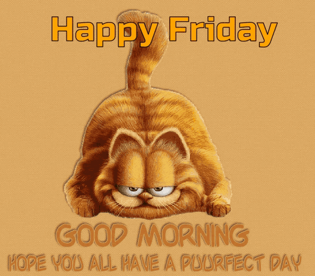 Friday Garfield GIF