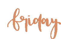 Friday Schriftschoen Sticker