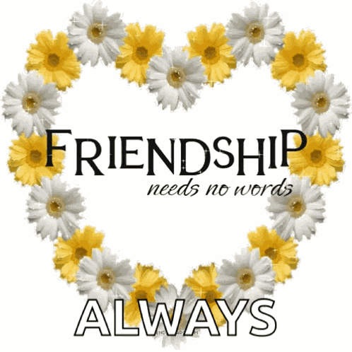 Friends Forever Friendship Needs No Words GIF