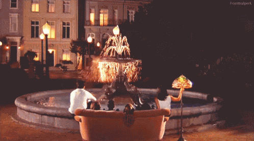Friends Fountain GIF