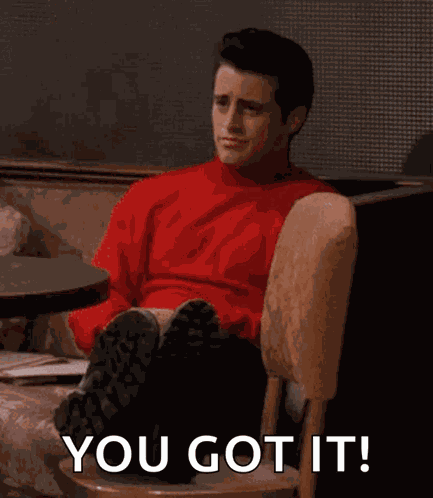 Friends Joey Tribbiani GIF