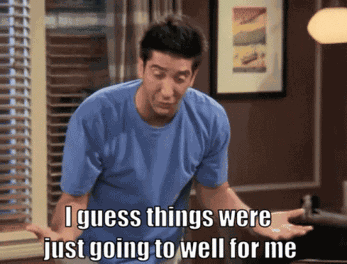 Friends Things Were Just Going Well For Me GIF