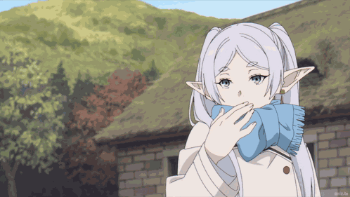Frieren Kiss Anime GIF
