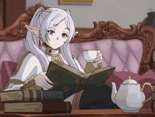 Frieren Sip Sipping GIF