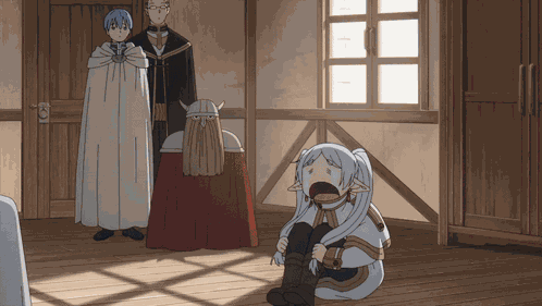 Frieren Tantrum GIF