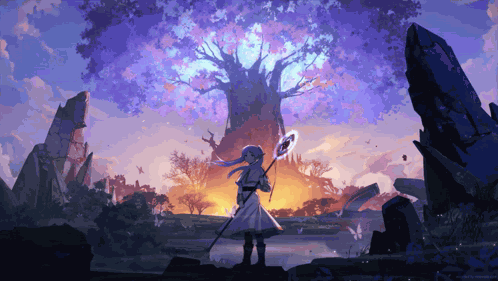 Frieren Tree GIF