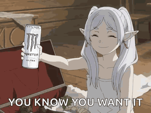 Frieren White Monster Frieren Potion GIF