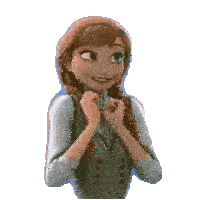 Frozen Excited Sticker