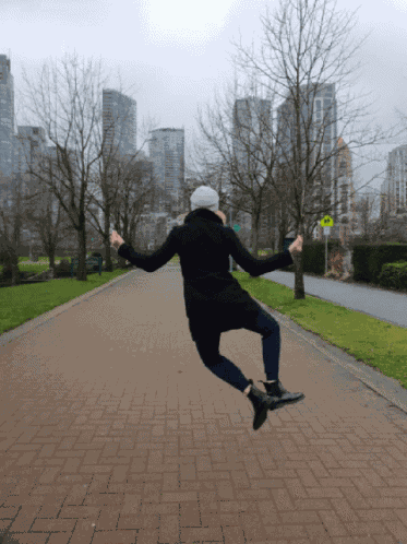 Frozen In Time Jumping For Joy GIF