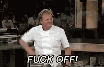 Fuck Off Chef GIF