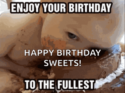 Funny Enjoy Your Birthday To The Fullest GIF