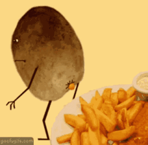 Funny Potato GIF