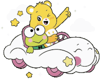 Funshine Bear Keroppi Sticker