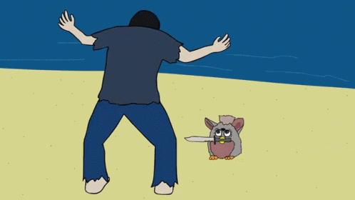 Furby Knife GIF