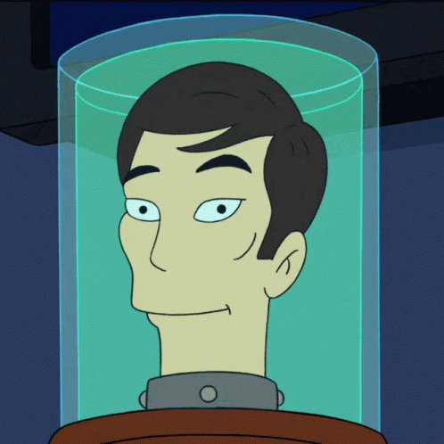 Futurama George Takeis Head GIF