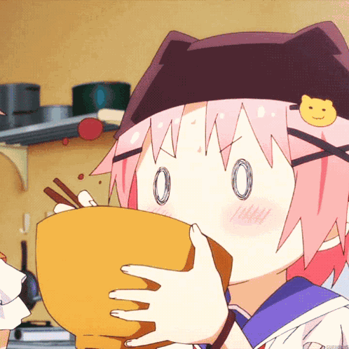 Gakkou Gurashi Eat GIF