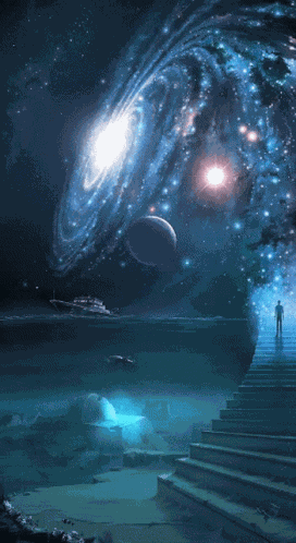 Galaxy Water GIF