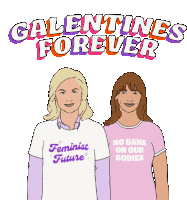 Galentines Forever Womensmarch Sticker