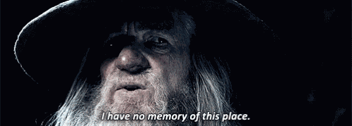 Gandalf I Have No Memory Of This Place GIF