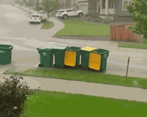 Garbage Rain GIF