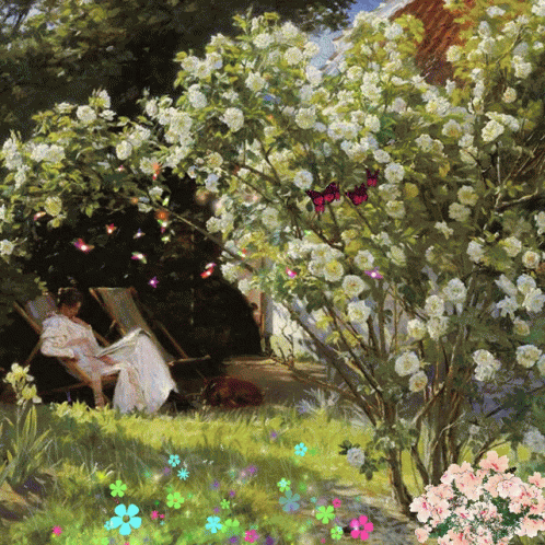 Garden Butterfly GIF