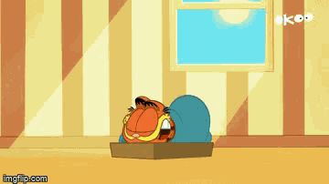 Garfield Sleepwalk GIF