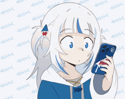 Gawr Gura Phone GIF