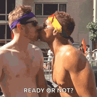 Gay Kiss Gay Couple GIF