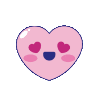 Geniedoodle Heart Eyes Sticker