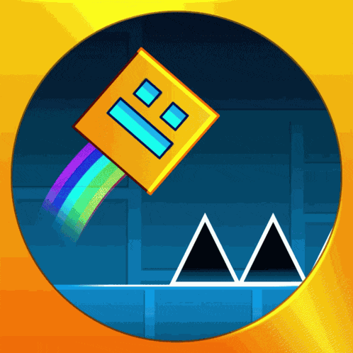 Geometry Dash Rainbow GIF