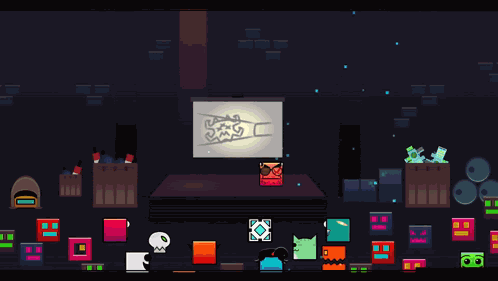 Geometry Dash Space Invaders GIF