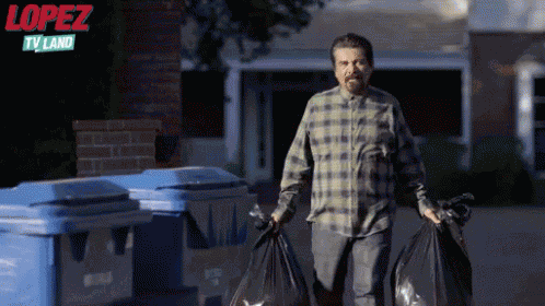 George Lopez Taking Out The Trash GIF