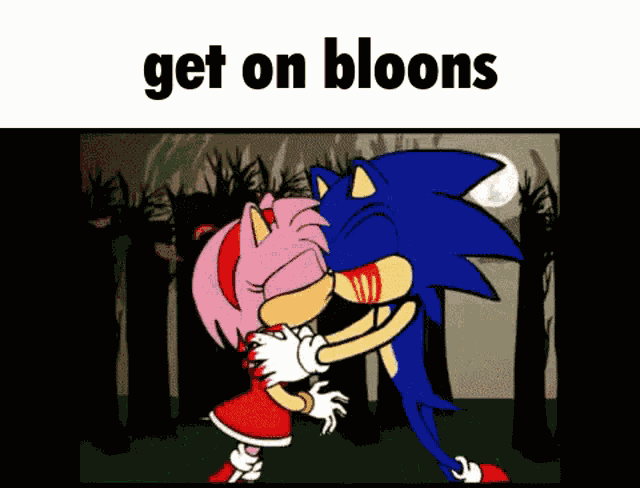Get On Bloons Sonic GIF