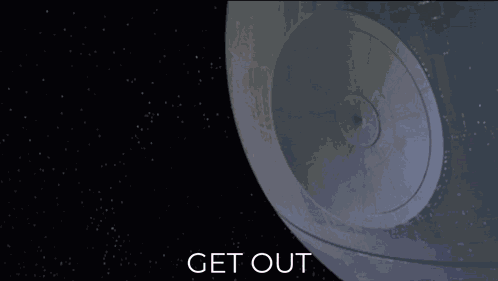 Get Out Star Wars GIF