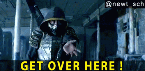 Get Over Here Scorpion GIF